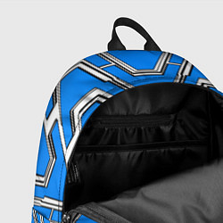 Рюкзак Техно броня синяя, цвет: 3D-принт — фото 2