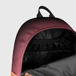Рюкзак Градиент затемнённый розово-жёлтый, цвет: 3D-принт — фото 2