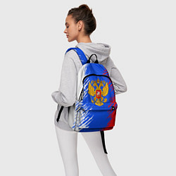 Рюкзак Триколор штрихи с гербор, цвет: 3D-принт — фото 2