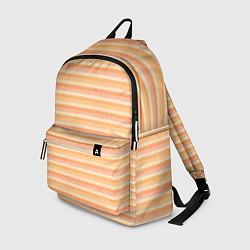 Рюкзак Светлый жёлто-оранжевый в полоску, цвет: 3D-принт