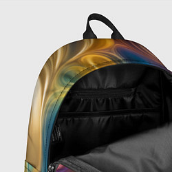 Рюкзак Жидкий разноцветный металл, цвет: 3D-принт — фото 2