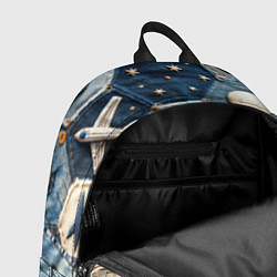Рюкзак Пэчворк с авиацией, цвет: 3D-принт — фото 2