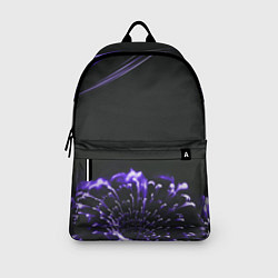 Рюкзак Неоновый фиолетовый цветок в темноте, цвет: 3D-принт — фото 2