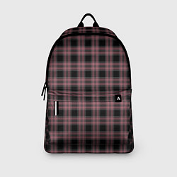Рюкзак Чёрно-розовый клетчатый, цвет: 3D-принт — фото 2