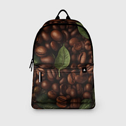 Рюкзак Кофейные зёрна с листьями, цвет: 3D-принт — фото 2