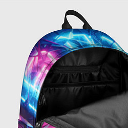 Рюкзак Разбитая неоновая вывеска - мегаполис, цвет: 3D-принт — фото 2