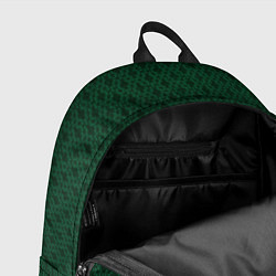 Рюкзак Тёмный зелёный королевский узор, цвет: 3D-принт — фото 2