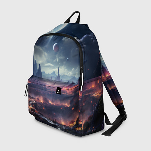 Рюкзак Фантастическая планета внутри космоса / 3D-принт – фото 1