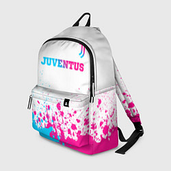 Рюкзак Juventus neon gradient style посередине, цвет: 3D-принт