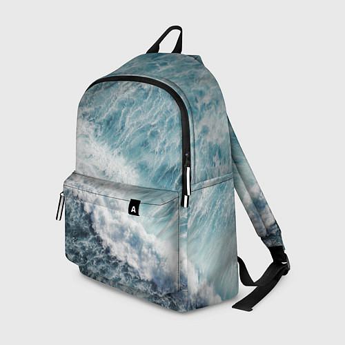 Рюкзак Морская бирюзовая волна / 3D-принт – фото 1