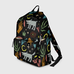 Рюкзак Мистический лес с волком, цвет: 3D-принт