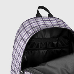Рюкзак Холодный сиреневый клетчатый, цвет: 3D-принт — фото 2