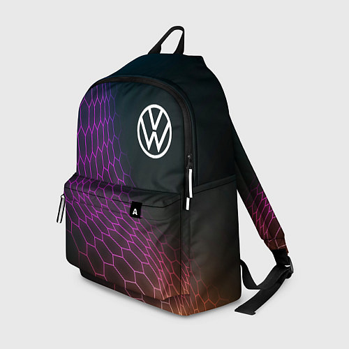 Рюкзак Volkswagen neon hexagon / 3D-принт – фото 1