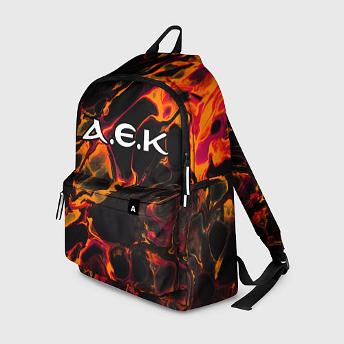 Рюкзак AEK Athens red lava / 3D-принт – фото 1