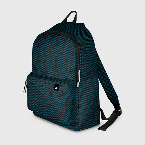 Рюкзак Текстурированный чёрно-бирюзовый / 3D-принт – фото 1