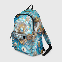 Рюкзак Цветы и жемчуг, цвет: 3D-принт