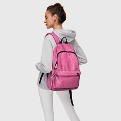 Рюкзак Pink bleached splashes, цвет: 3D-принт — фото 2