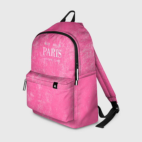 Рюкзак Pink Paris / 3D-принт – фото 1