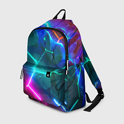 Рюкзак Яркие неоновые радужные разбитые плиты, цвет: 3D-принт