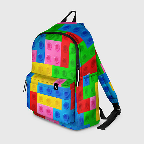 Рюкзак Блоки цветового конструктора / 3D-принт – фото 1