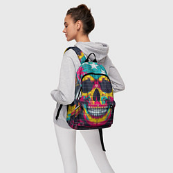 Рюкзак Граффити черепа - нейросеть, цвет: 3D-принт — фото 2