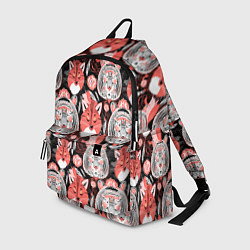 Рюкзак Узор тигр с лисой, цвет: 3D-принт