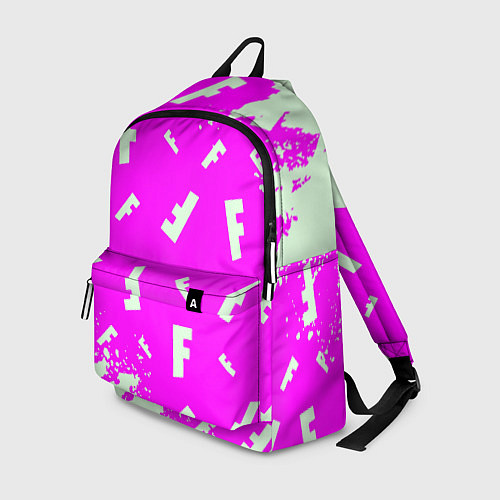 Рюкзак Fortnite pattern pink / 3D-принт – фото 1