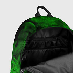 Рюкзак Liverpool green fire, цвет: 3D-принт — фото 2
