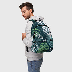 Рюкзак Листья тропических джунглей абстракция, цвет: 3D-принт — фото 2