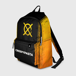 Рюкзак CreepyPasta - gold gradient по-центру, цвет: 3D-принт