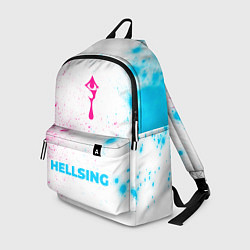 Рюкзак Hellsing neon gradient style по-центру, цвет: 3D-принт