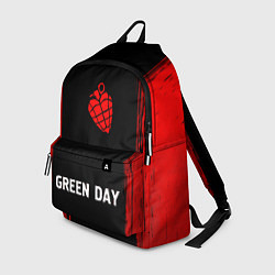 Рюкзак Green Day - red gradient по-центру, цвет: 3D-принт