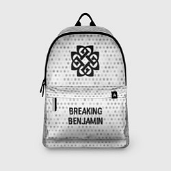Рюкзак Breaking Benjamin glitch на светлом фоне по-центру, цвет: 3D-принт — фото 2