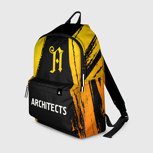 Рюкзак Architects - gold gradient по-центру / 3D-принт – фото 1