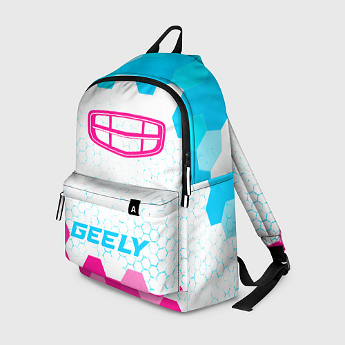 Рюкзак Geely neon gradient style по-центру / 3D-принт – фото 1
