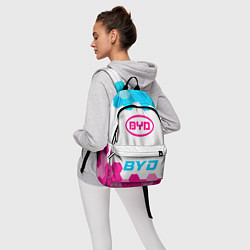Рюкзак BYD neon gradient style по-центру, цвет: 3D-принт — фото 2