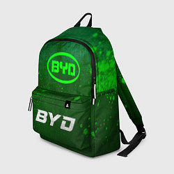 Рюкзак BYD - green gradient по-центру, цвет: 3D-принт