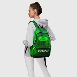 Рюкзак Ford - green gradient по-центру, цвет: 3D-принт — фото 2