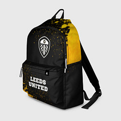 Рюкзак Leeds United - gold gradient по-центру, цвет: 3D-принт