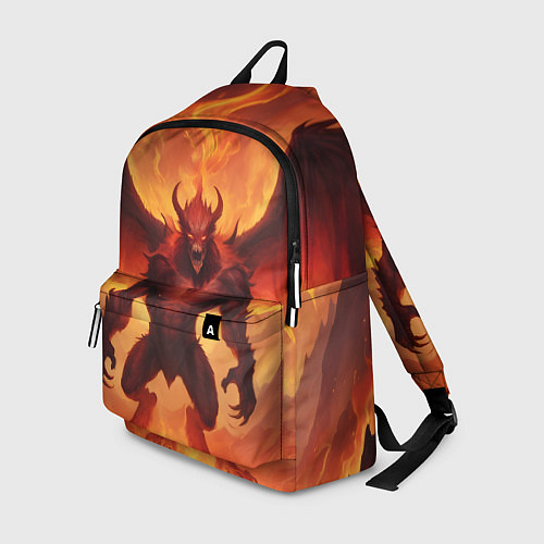 Рюкзак Огненный монстр / 3D-принт – фото 1