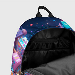 Рюкзак Roblox в неоновом городе, цвет: 3D-принт — фото 2