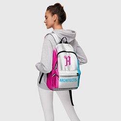 Рюкзак Architects neon gradient style по-центру, цвет: 3D-принт — фото 2