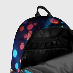 Рюкзак Яркие красочные неоновые перья, цвет: 3D-принт — фото 2