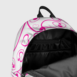 Рюкзак Узорные сердца, цвет: 3D-принт — фото 2