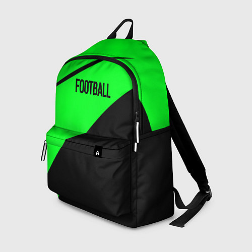 Рюкзак Football чёрно-зелёный / 3D-принт – фото 1