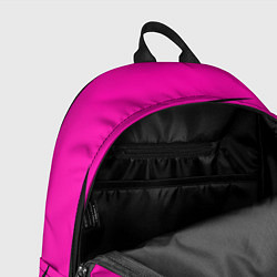 Рюкзак Розовый с чёрным двуцветный с полосой, цвет: 3D-принт — фото 2