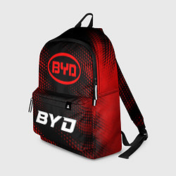 Рюкзак BYD - red gradient по-центру, цвет: 3D-принт