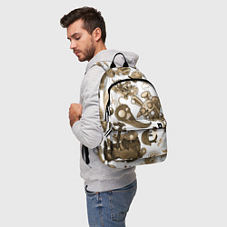 Рюкзак Растения против зомби в бежевых тонах, цвет: 3D-принт — фото 2