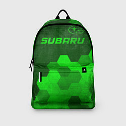 Рюкзак Subaru - green gradient посередине, цвет: 3D-принт — фото 2