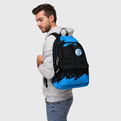 Рюкзак Schalke 04 fc blue color, цвет: 3D-принт — фото 2